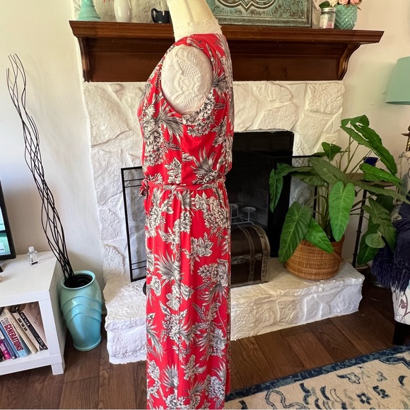 Enfocus Studio orange print sleeveless dress size 8 - Picture 4 of 10